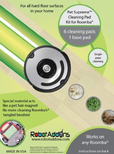 Robot Add-Ons Hard Floor Cleaning Pad Kit, Pet Supreme