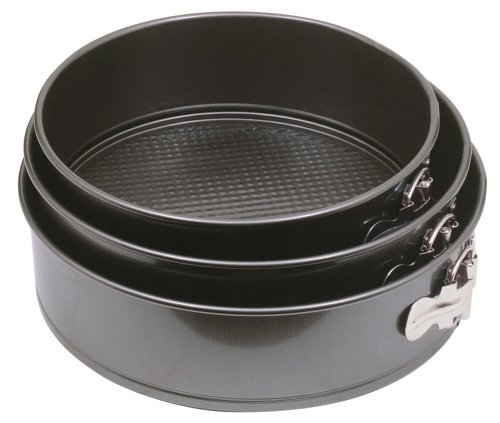 Norpro Nonstick 3 Piece Springform Cake Cheesecake Tart Quiche Pan Set New 3903