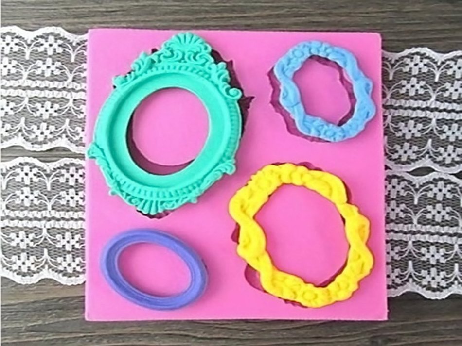 GogoForward Silicone Frame Shape DIY Baking Mold Decorating Cake Fondant Paste Mold N3
