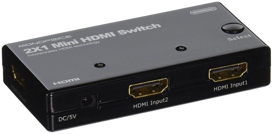 Monoprice 108150 Mini HDMI Switch with Optional Power Output N2