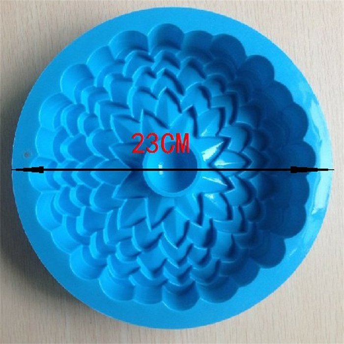 FLY Flower Shape Bread Pie Flan Tart Birthday Party Cake Silicone Mold Pan Bakeware N4