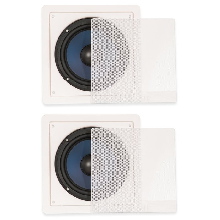 Blue Octave RW8 In Wall Subwoofer Speakers 8" Passive Home 2 Sub Set 600 Watts New RW8-2S