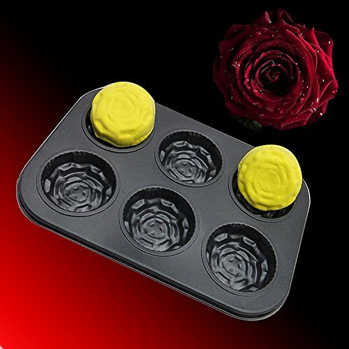 YOFAN Steel Nonstick 6-Cavity Cake Pan , Cake Mold (BEARS) N10