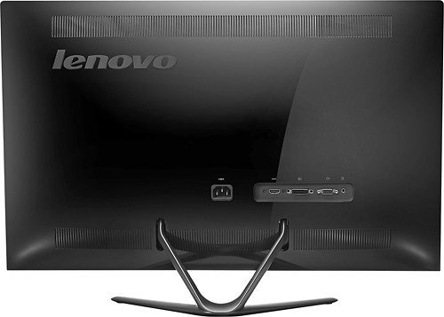 Lenovo - 27" Widescreen Flat-Panel IPS LED HD Monitor - Black N2