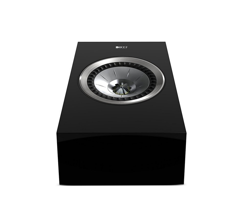 KEF R50 Dolby Atmos-Enabled Speakers - High Gloss Piano Black (Pair) N3