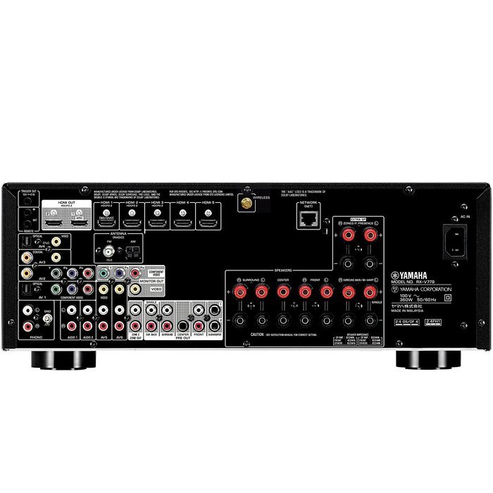 Yamaha AV receiver 7.1ch / 4K / Bluetooth / Wi-Fi / network audio / hi-res sound source corresponding black RX-V779... N2