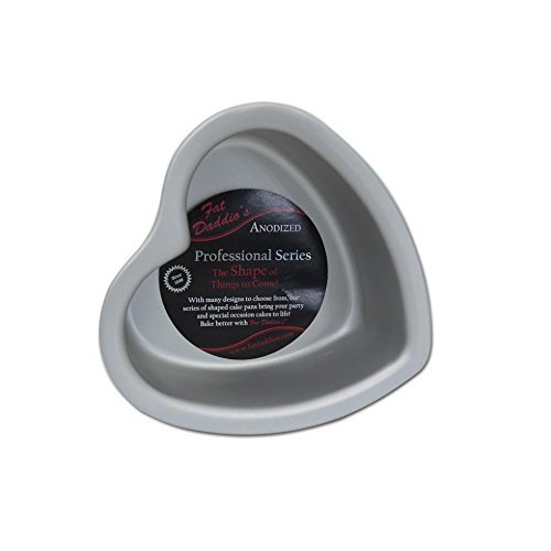 Fat Daddio's Aluminum Heart Cake Pan (6" X 3")