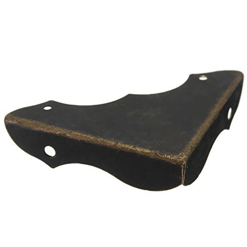 Decorative Antique brass Jewelry Wine Gift Box Wooden Corner Protector Guard N3