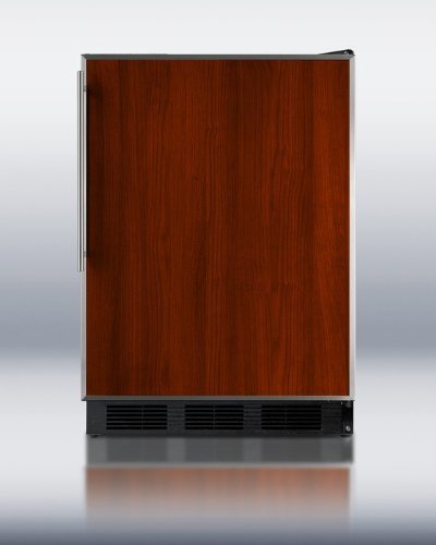 Summit FF6BBI7FR 24" Commercially Approved Compact Refrigerator with 5.5 cu. ft. Capacity Adjsutable Glass Shelves...