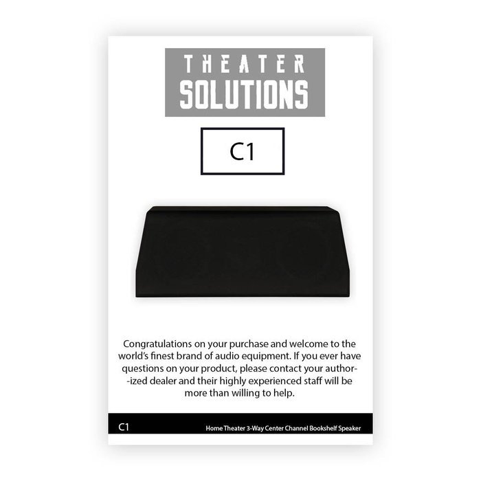 Theater Solutions C1 Center Channel Speaker (Black) N4