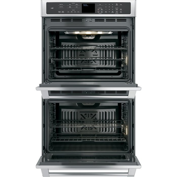 GE Cafe CT9550SHSS 30" Double Wall Oven with 5.0 Cu. Ft. Oven Capacity, in Stainless Steel.
