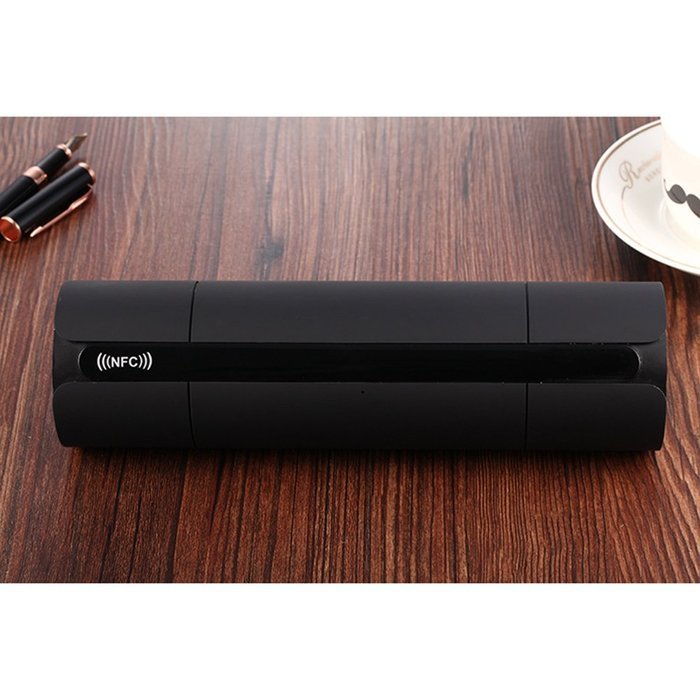 FOXNOVO Bluetooth Speaker, Touch Control Screen Hands-free USB Flash Disk,TF card NFC(White) N6