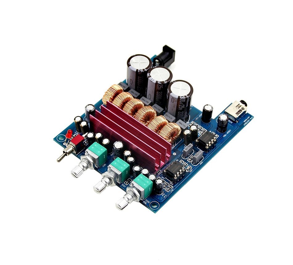 Nobsound&reg;Latest upgrated 2.1 digital power amplifier board TPA3116D2 50W+50W+100W 12V-24V N3