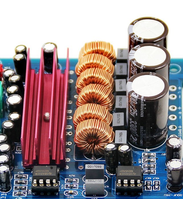 Nobsound&reg;Latest upgrated 2.1 digital power amplifier board TPA3116D2 50W+50W+100W 12V-24V N5