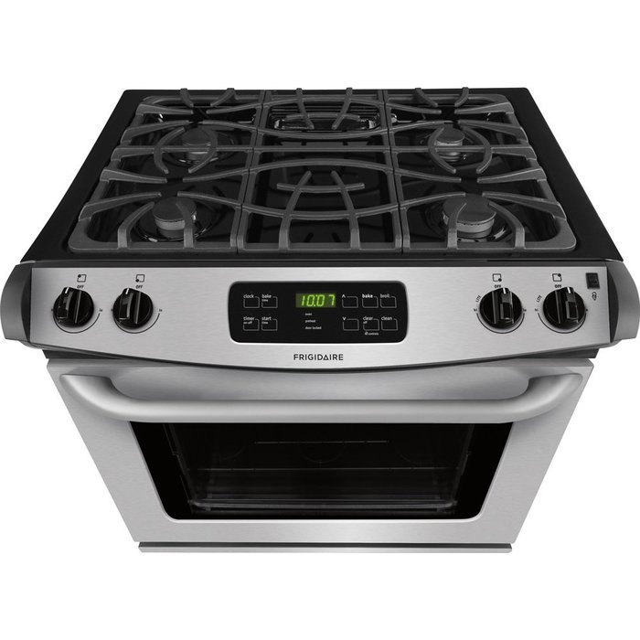 Frigidaire FFGS3025PS 30" Stainless Steel Gas SlideIn Sealed Burner