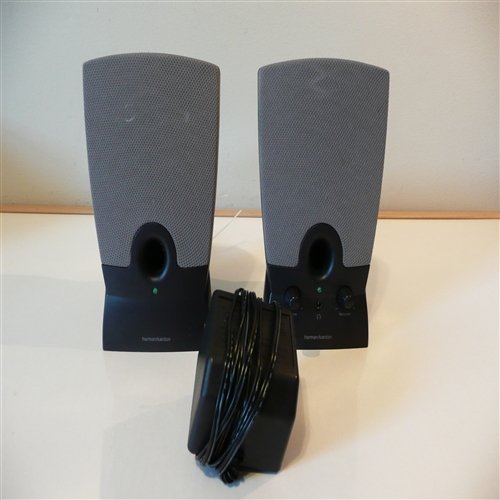 Harman Kardon 2.0 Speaker Set Black With Power Supply Model PN 01D430 N3