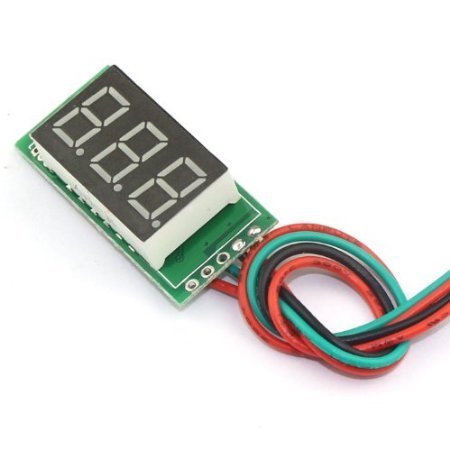 RioRand 0.36" Mini 0-300A DC Current Amp Meter Digital Ammeter Panel Yellow LED+Amperage Shunt N6