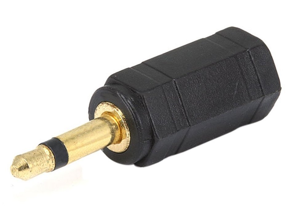Monoprice 3.5mm Mono Plug to 3.5mm Stereo Jack Adaptor - Gold Plated