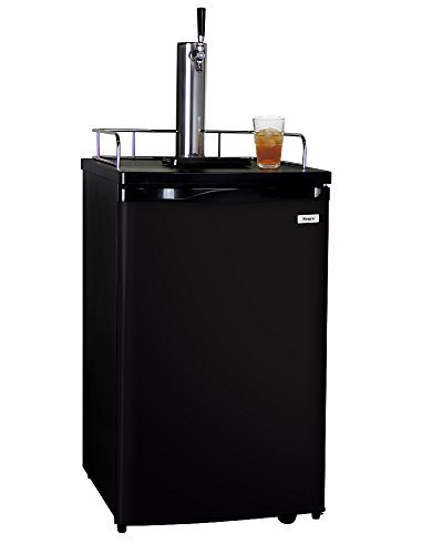 Kegco Kombucharator Kombucha Keg Dispenser with 1 Tap Ball Lock Dispense System - Black N4