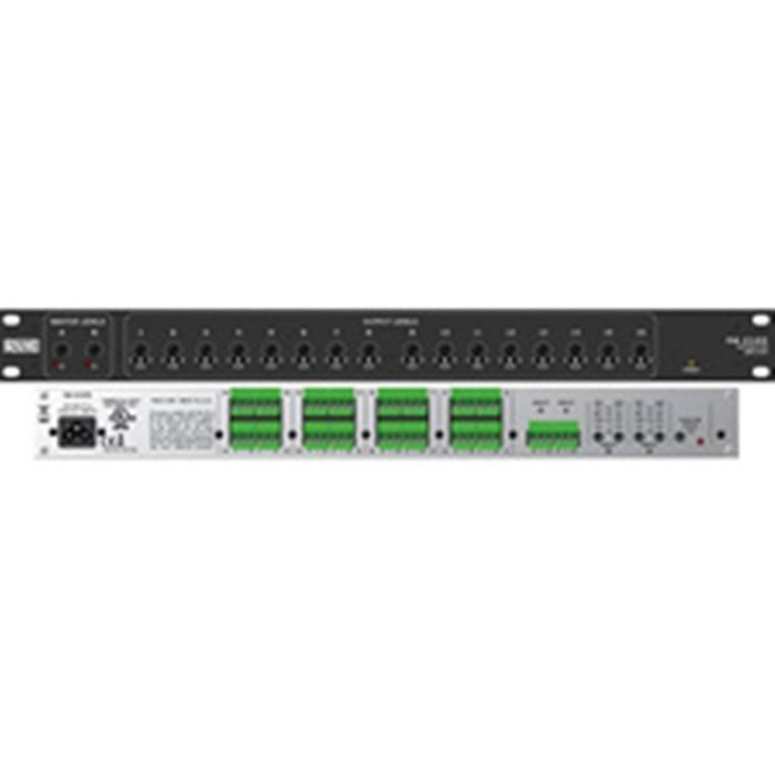 Rane DA2-16S 2X16 Audio Splitter/Distribution Amplifier for paging and background music