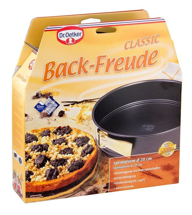 Dr.Oetker "Back-Freude" Spring form, O11.02", Black