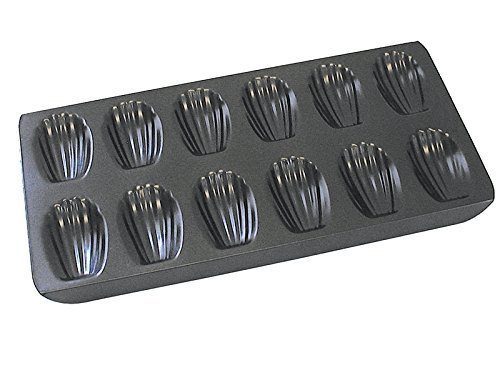 R and M 12 Cup Non-Stick Madeleine Pan, Dark Grey