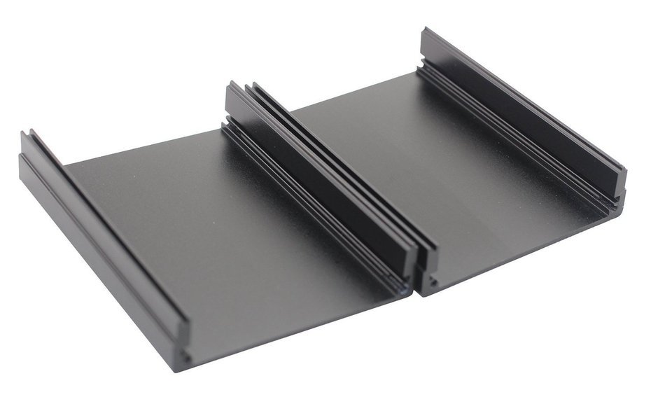 1007635mm[3.92.991.37inch] DIY Black Aluminum Electronic Box Project Enclousure Case for Digital Amplifier and... N4