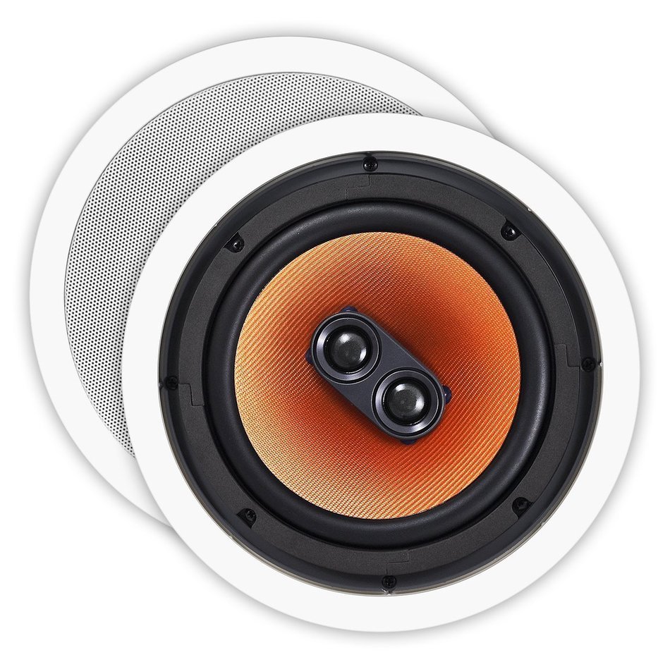 OSD Audio ICE840TT 8-inch 175-Watt Polypropylene Dual Voice Coil In-Ceiling Stereo Speaker, Single N2