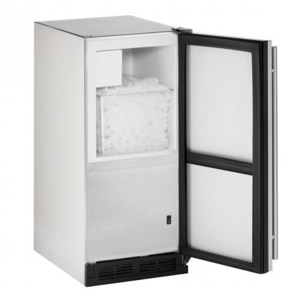 U-Line UBI1215SOD00B UBI1215SOD00B 15" Outdoor Series Outdoor Crescent Ice Maker with 25 lbs: Stainless Steel N2