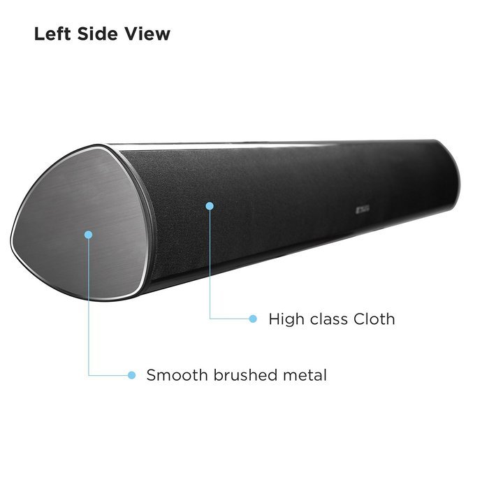 MEGACRA Bluetooth 4.0 Connectivity 3 Audio Modes 60 Watt 34 Inch Sound Bar with 2 Bass Reflex Tubes, 4 Speakers... N4