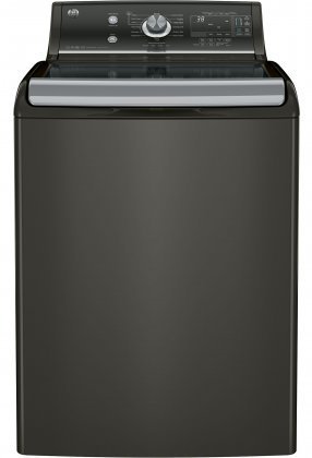 GE Metallic Carbon Top Load Laundry Pair with GTW860SPJMC 28" Top Load Washer and GTD86ESPJMC 28" Electric Dryer N2