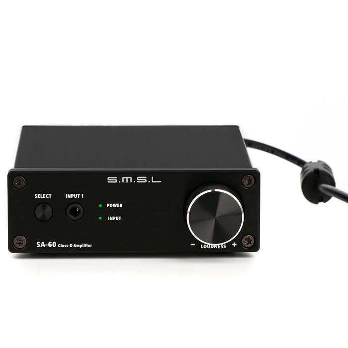 SMSL SA-60 60*2 TPA3116 Class D Big Power HIFI Digital Desktop Amplifier Color Black with Power Supply with Tera...