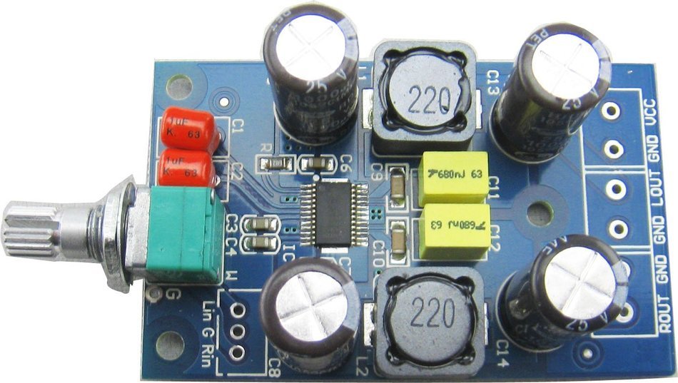 Yeeco DC 10V-25V 2X25W mini computer TPA3123 Class D digital amplifier board power amp Audio amplifier N5