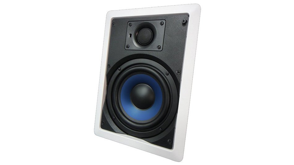 82W Silver Ticket In-Wall In-Ceiling Speaker with Pivoting Tweeter (8 Inch in-wall) N25