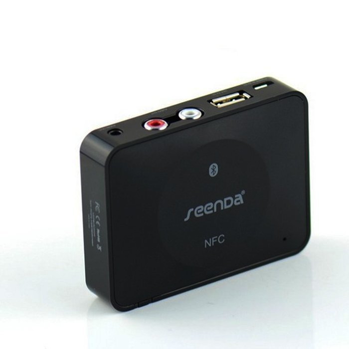 Seenda IBT 08 NFC Bluetooth Receiver for Android PC Iphone Ipad Tablet Mp3 Player HTPC or Car stereo Black N4