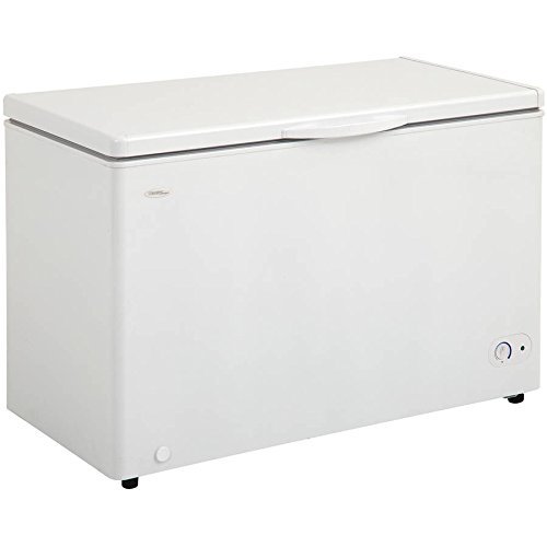 9.6 Cubic Feet, Front Mount Mechanical Thermostat Chest Freezer, White