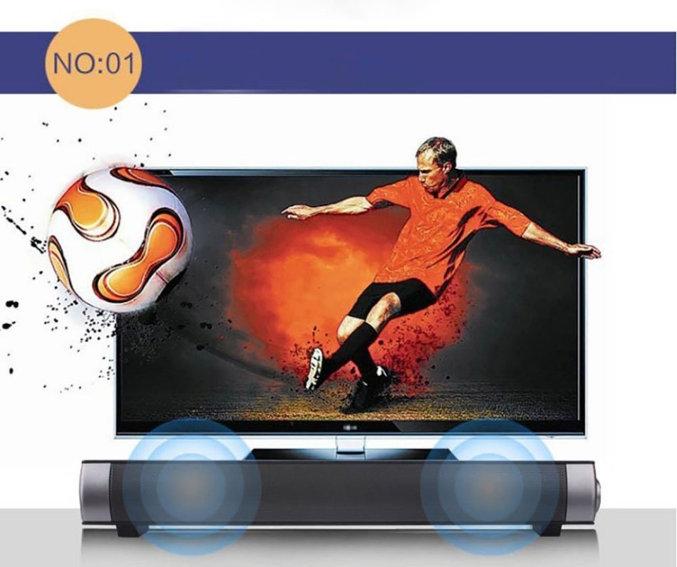 [2016 New Release] 4.0 Bluetooth Mini LP-08 Soundbar USB MP3 Player Wireless Bluetooth Household Speaker for Handfree... N17