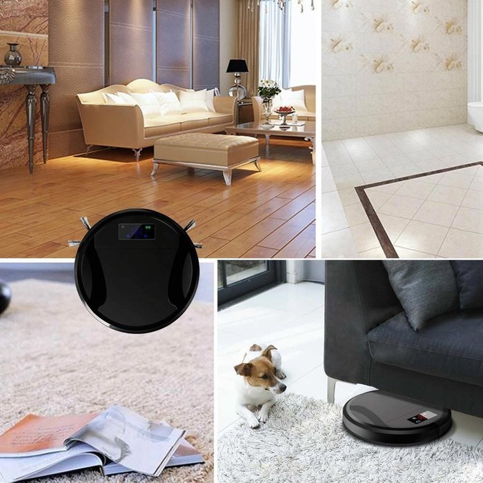 Wewdigi Robotic Vacuum Cleaner, Intelligent Remote Control Sweeping Robot with Multi Cleaning Modes / Anti-collision... N2