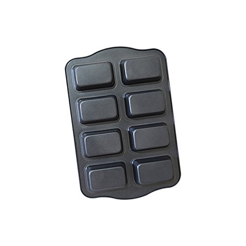 Gabkey 8 Cup Mini Rectangle Non-stick Toast Bread Cake Baking Pans Loaf Mould N20