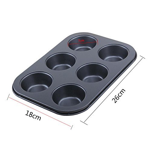 Gabkey 8 Cup Mini Rectangle Non-stick Toast Bread Cake Baking Pans Loaf ...