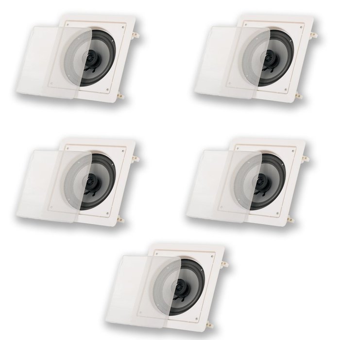 Acoustic Audio CS-I62S In Wall / Ceiling 6.5" Home Theater 5 Speaker Set 1250 Watts CS-I62S-5S