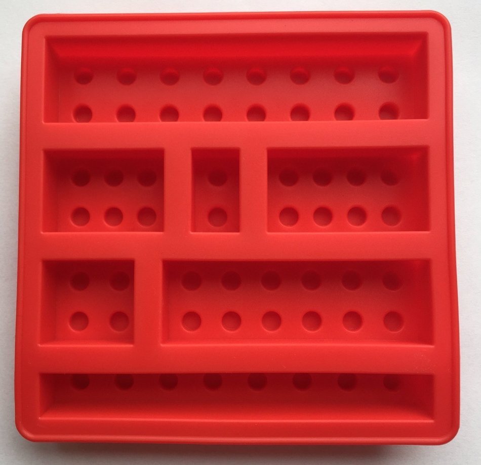 1 X Silicone Make Lego Brick Candy Chocolate Birthday Party Favor Jello Soap Crayon Mold Pan N2
