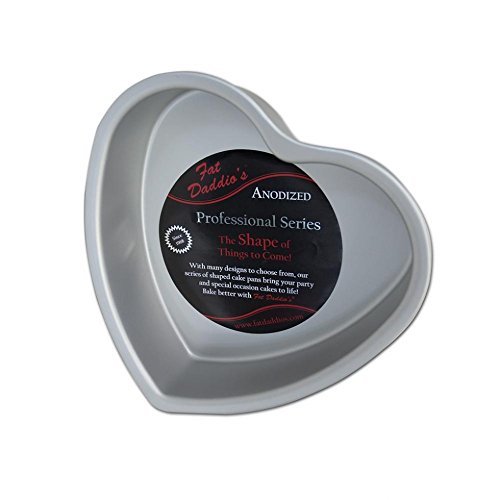 Fat Daddio's Aluminum Heart Cake Pan (10" X 3")