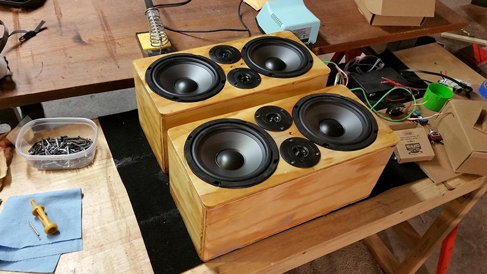 6.5 inch 4 Ohm Poly Cone Midbass Woofer, 60 Watts, 2 pack N4