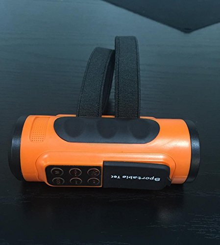 SNEED-Waterproof Bluetooth Speaker outdoor riding Flashlight subwoofer dustproof shockproof , orange N2