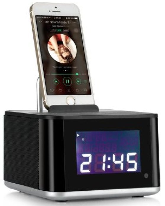 AJ-86 Stereo Bluetooth Speaker - 3.25 Inch LCD Display, Stereo Sound, Calendar, Alarm, FM Radio, Remote Control