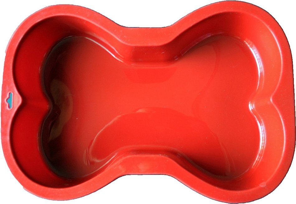 K9Cakery Silicone Cake Pan, 7-Inch by 10-Inch, Small