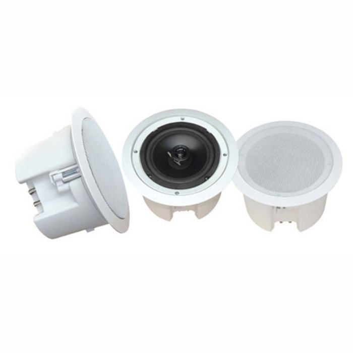 Pyle PDPC82 8 In-Ceiling Speaker System 2-Way W/White Flush Mount Enclosure Consumer Electronics