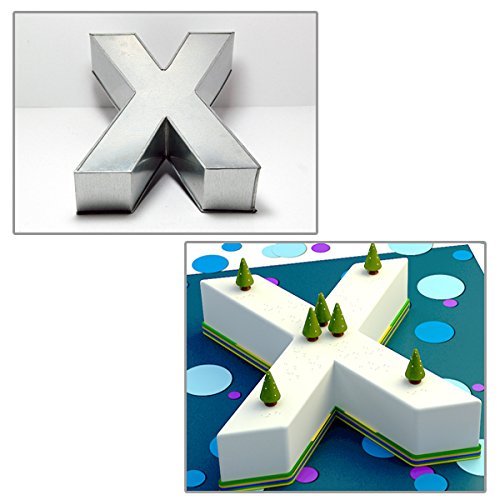 14" ALPHABET "X" BIRTHDAY WEDDING ANIVERSARY CAKE TIN N3