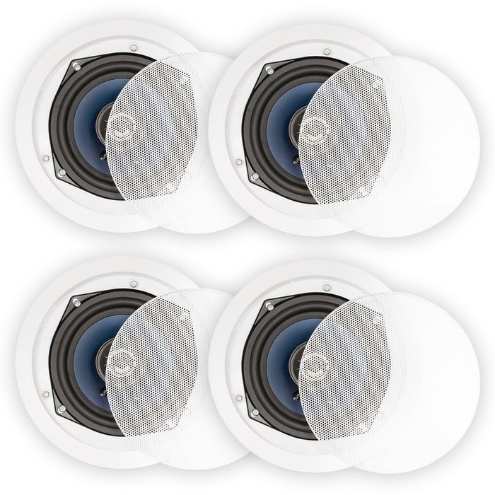 Blue Octave LC52 In Ceiling Speakers Home Theater Surround Sound 2-Way Speaker 2 Pair Pack